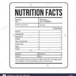 Nutrition Facts Label Template Vector Stock Vector Art Pertaining To Blank Food Label Template