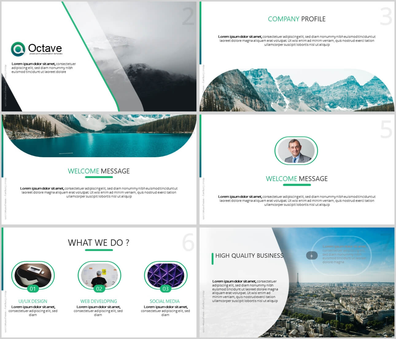 Octave Free Powerpoint Presentation Template – Just Free Slides Inside Powerpoint Templates Tourism