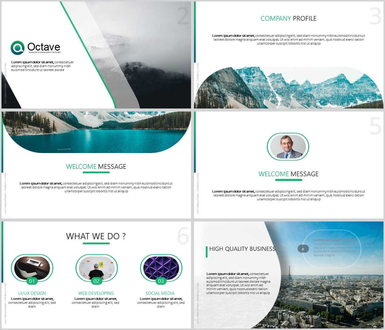 Octave Free Powerpoint Presentation Template – Just Free Slides Inside Powerpoint Templates Tourism