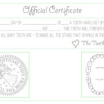 Official "tooth Fairy" Certificate :) | Children's | Tooth Intended For Tooth Fairy Certificate Template Free