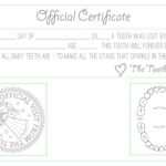 Official "tooth Fairy" Certificate :) | Children's | Tooth Intended For Tooth Fairy Certificate Template Free