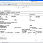 Ohio Nce Investigation Report Example Federal Sample Throughout Presentence Investigation Report Template