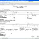 Ohio Nce Investigation Report Example Federal Sample Throughout Presentence Investigation Report Template