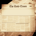 Old Newspaper Headline (Blank) Motion Background – Storyblocks Video Pertaining To Blank Old Newspaper Template