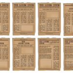 Old Newspaper Template Vector Set – Download Free Vectors Intended For Old Newspaper Template Word Free