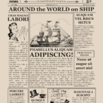 Old Newspaper Template Word For Old Blank Newspaper Template