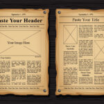 Old Newspaper Vector Templates – Download Free Vectors Intended For Blank Old Newspaper Template
