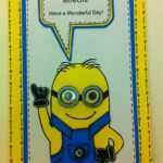 One In A Minion Card Tutorial With Free Template | Projects inside Minion Card Template