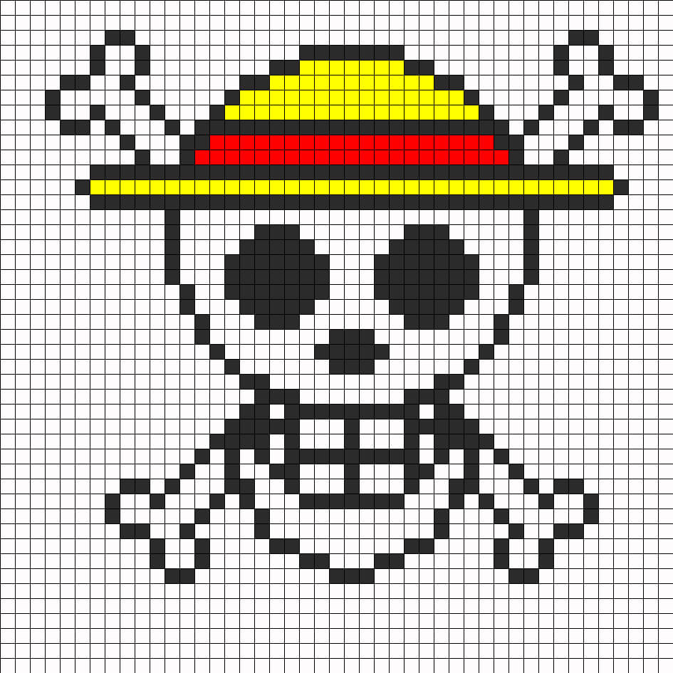 One Piece Logo Perler Bead Pattern | Bead Sprites | Misc Within Blank Perler Bead Template