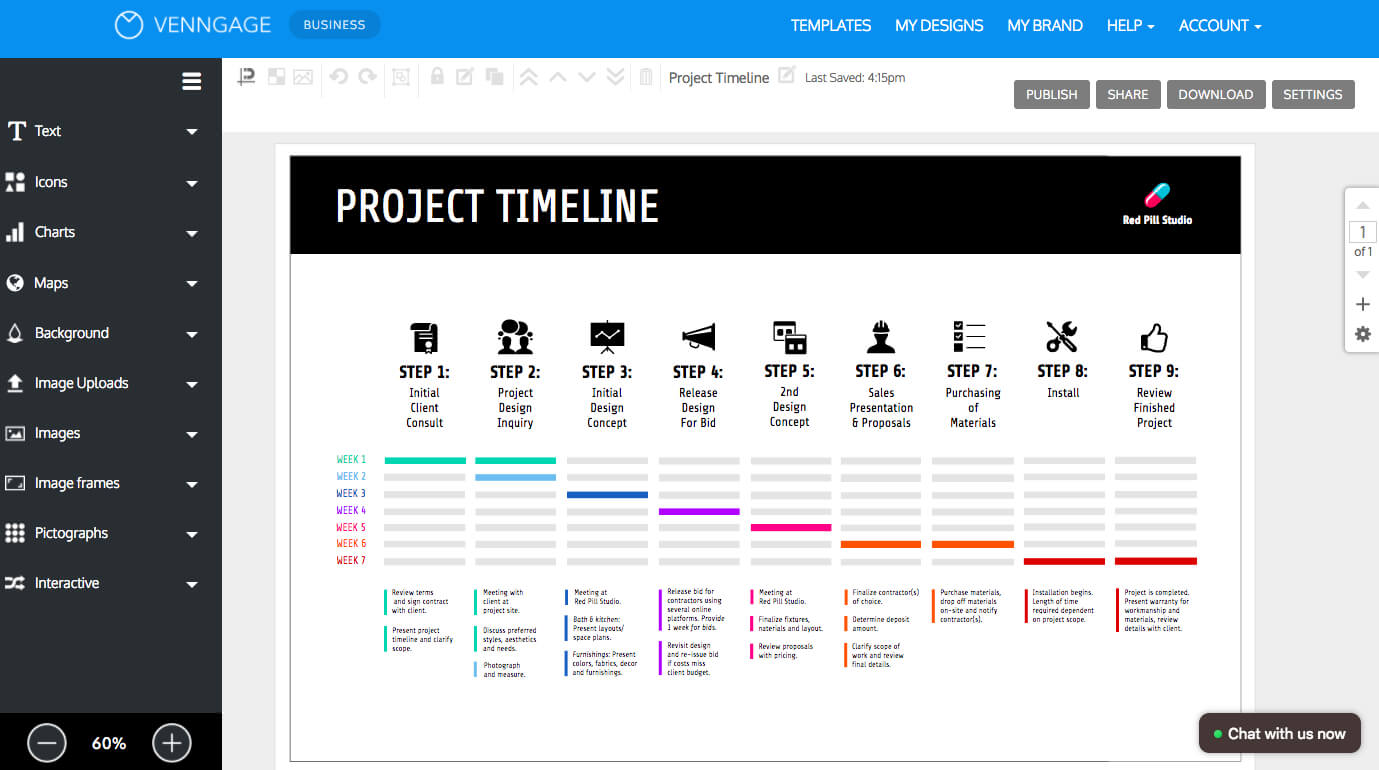 Online Roadmap Maker – Create A Roadmap Template – Venngage Intended For Blank Road Map Template