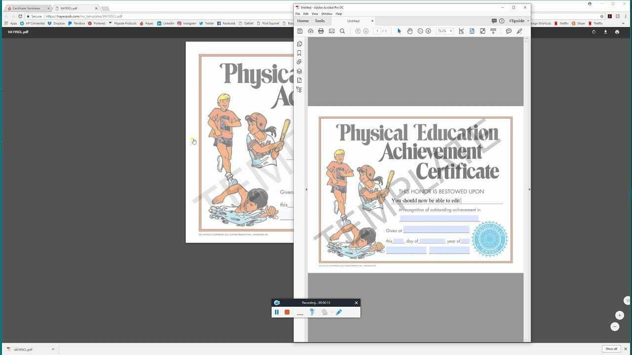 Open In Acrobat – Hayes Publishing Certificate Templates In Hayes Certificate Templates