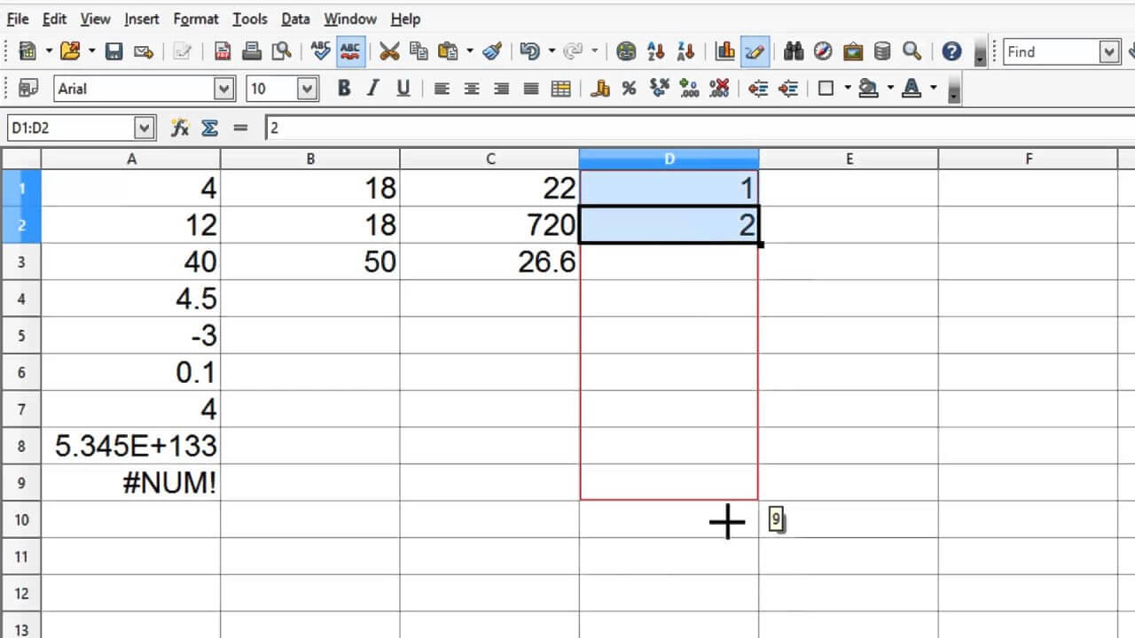 Openoffice Calc 4 Tutorial 4 – Formulas And Calculations – Make A Fibonacci  Number List Within Open Office Index Card Template