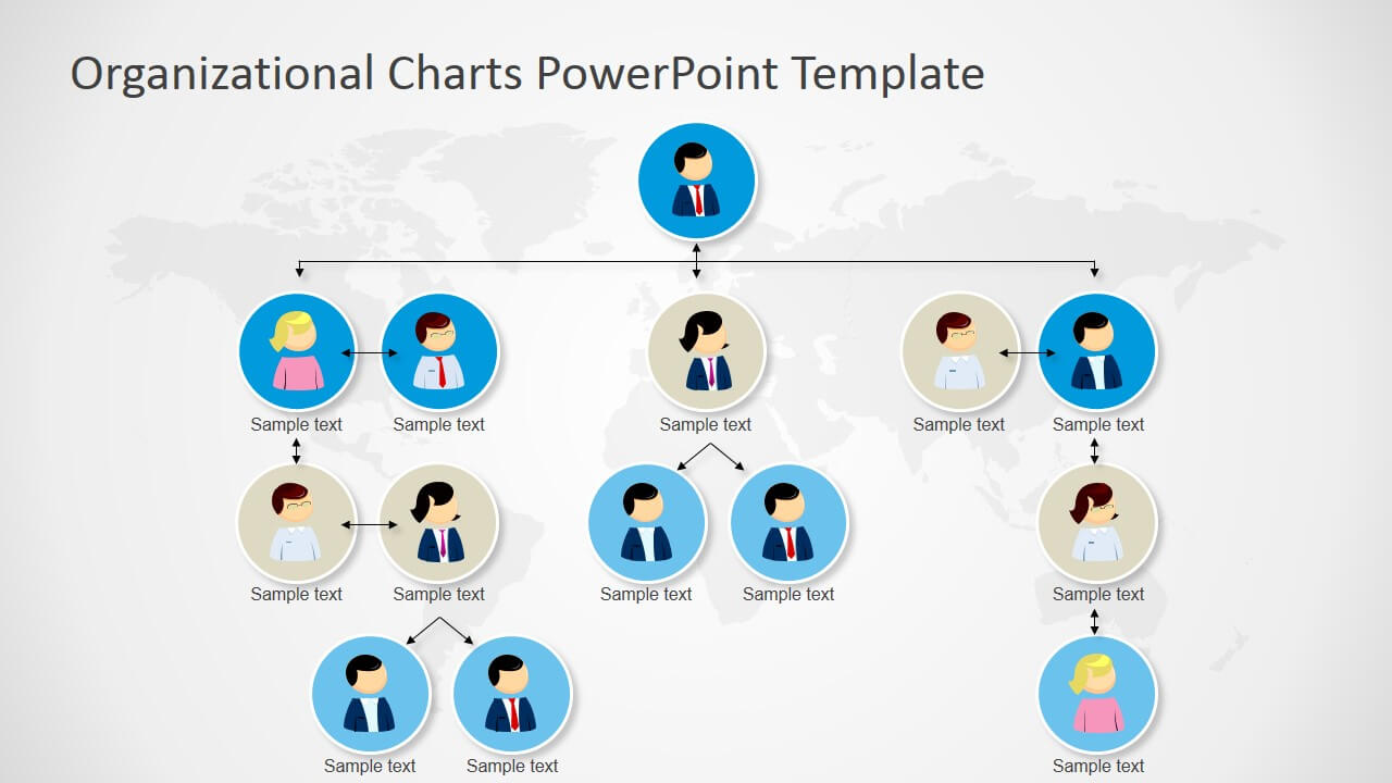 Organizational Charts Powerpoint Template Intended For Microsoft Powerpoint Org Chart Template