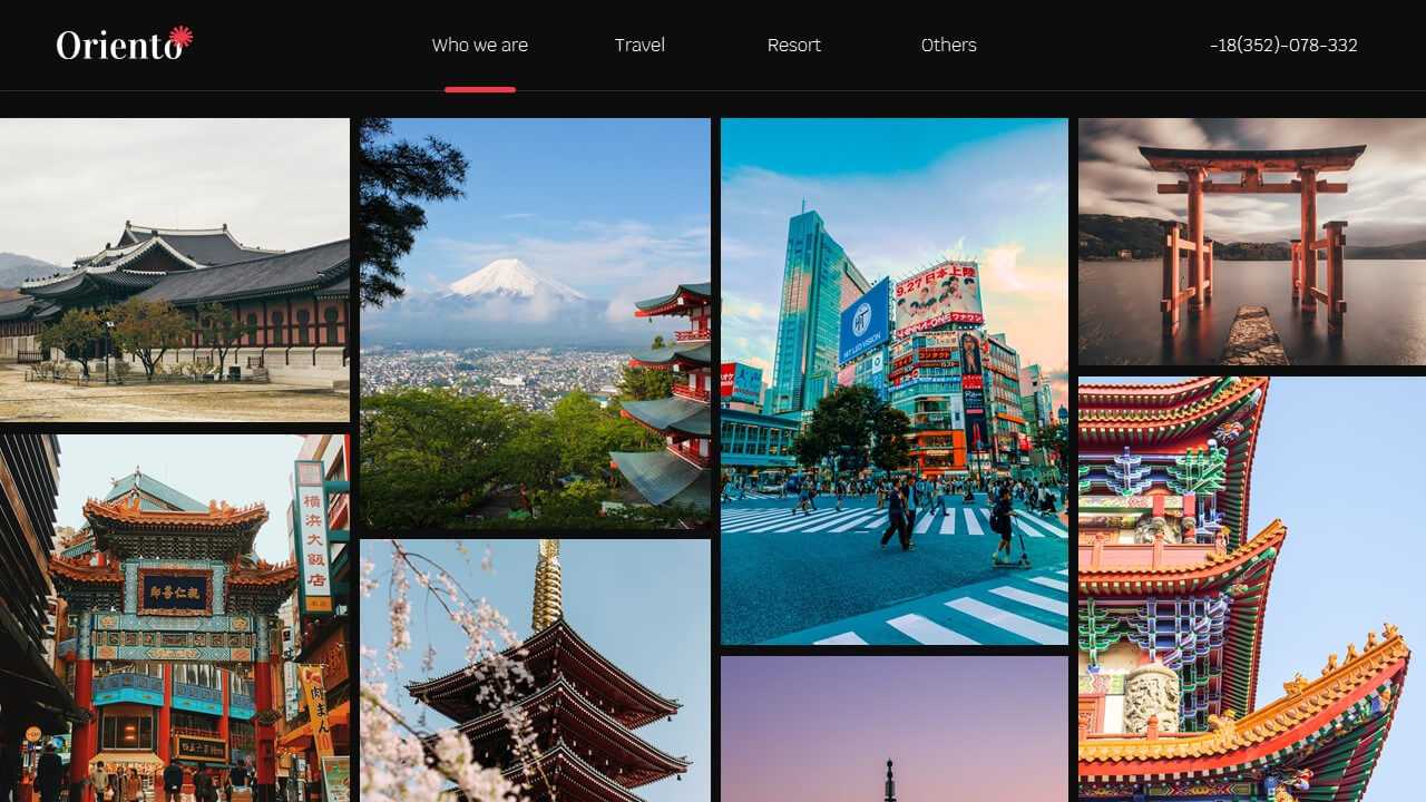 Oriento Tourism Powerpoint Template Pertaining To Tourism Powerpoint Template