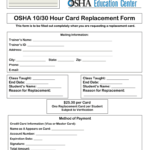 Osha 10 Card Template – Fill Online, Printable, Fillable Intended For Osha 10 Card Template