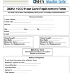 Osha 10 Card Template - Fill Online, Printable, Fillable intended for Osha 10 Card Template