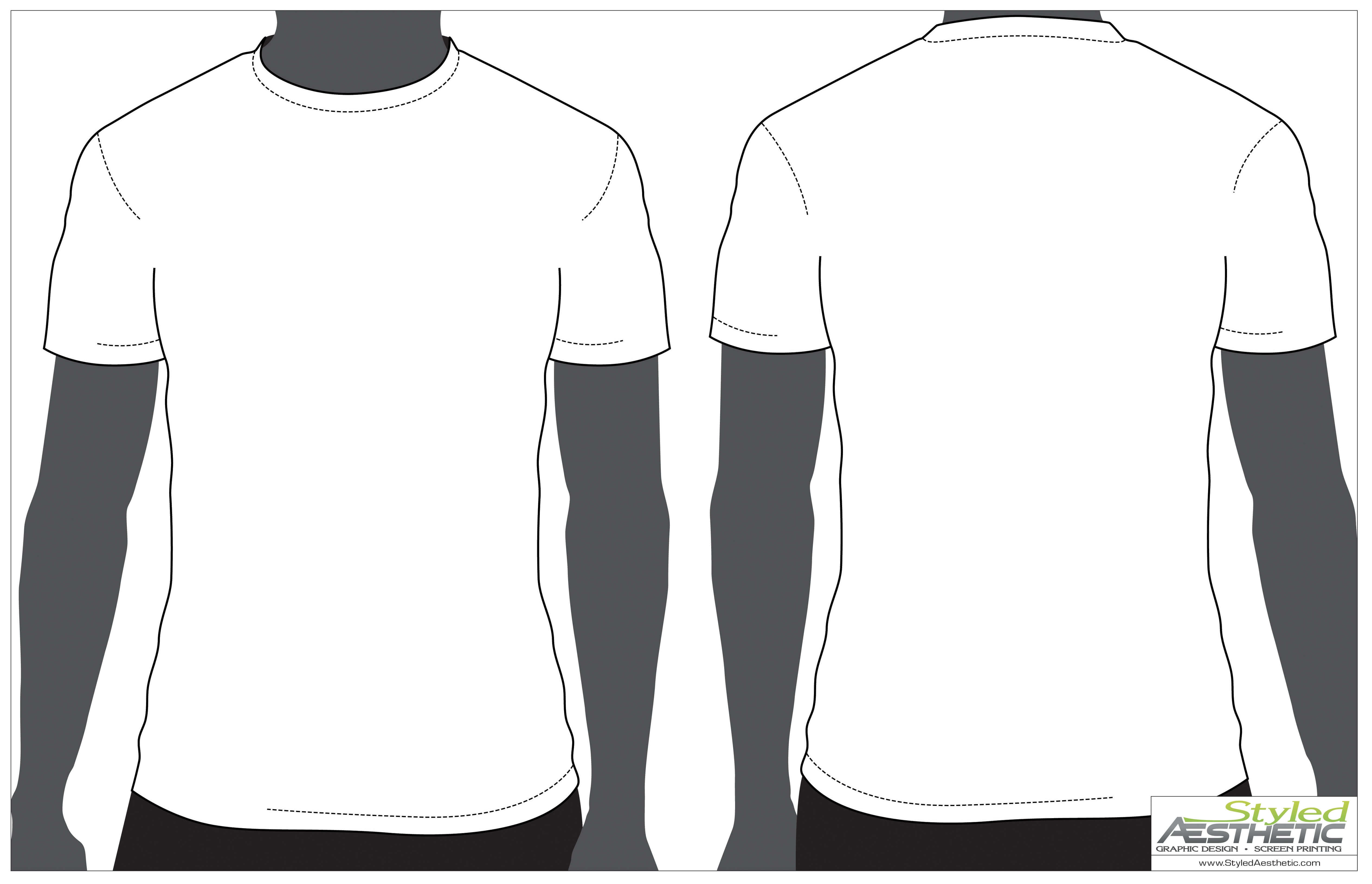Outline Of A T Shirt Template | Free Download Best Outline For Blank Tshirt Template Pdf