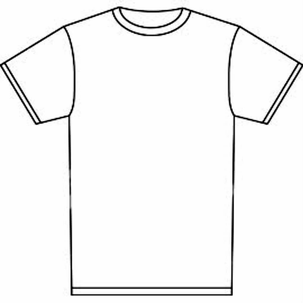 Outline Of A T Shirt Template | Free Download Best Outline Within Blank T Shirt Outline Template