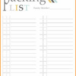 Packing List Template – Free Packing Slip Template For Excel Intended For Blank Packing List Template