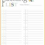 Packing List Template – Free Packing Slip Template For Excel Intended For Blank Packing List Template