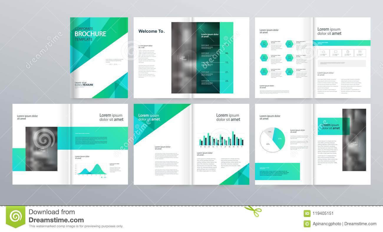 Page Layout For Company Profile, Annual Report, And Brochure Regarding Welcome Brochure Template
