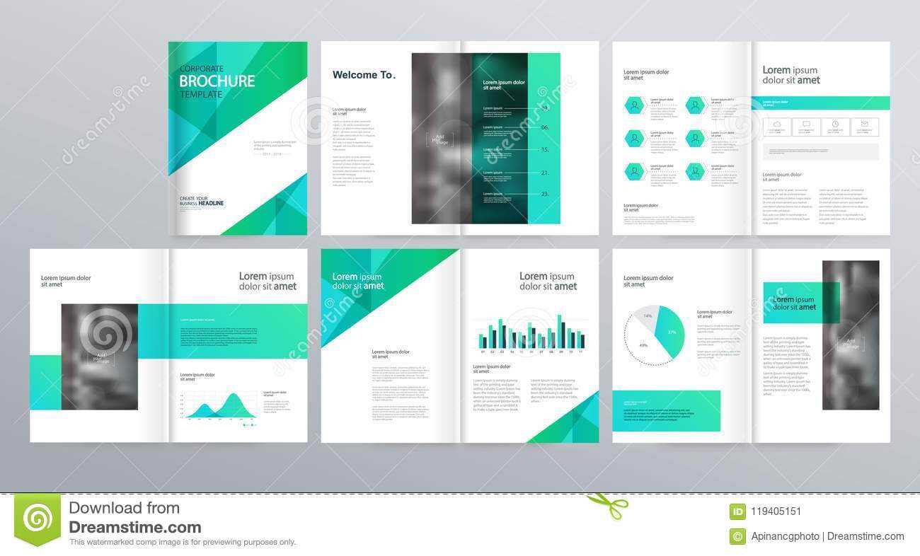 Page Layout For Company Profile, Annual Report, And Brochure Regarding Welcome Brochure Template