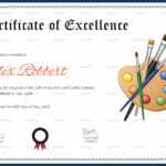 Painting Award Certificate Template For Award Certificate Design Template