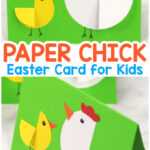 Paper Circle Hen And Chick Craft – Easter Card Idea – Easy Intended For Easter Chick Card Template