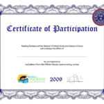 Participation Certificate Template Word Pertaining To Certificate Of Participation Word Template