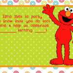 Party Invitations Cards: Elmo Birthday Party Invitations With Elmo Birthday Card Template