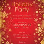 Party Invitations: Christmas Party Invitation Template inside Free Christmas Invitation Templates For Word