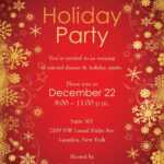 Party Invitations: Christmas Party Invitation Template inside Free Christmas Invitation Templates For Word