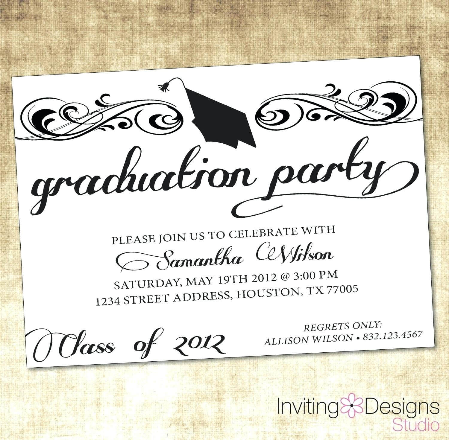 Party Invite Template Word – Verypage.co Within Graduation Party Invitation Templates Free Word