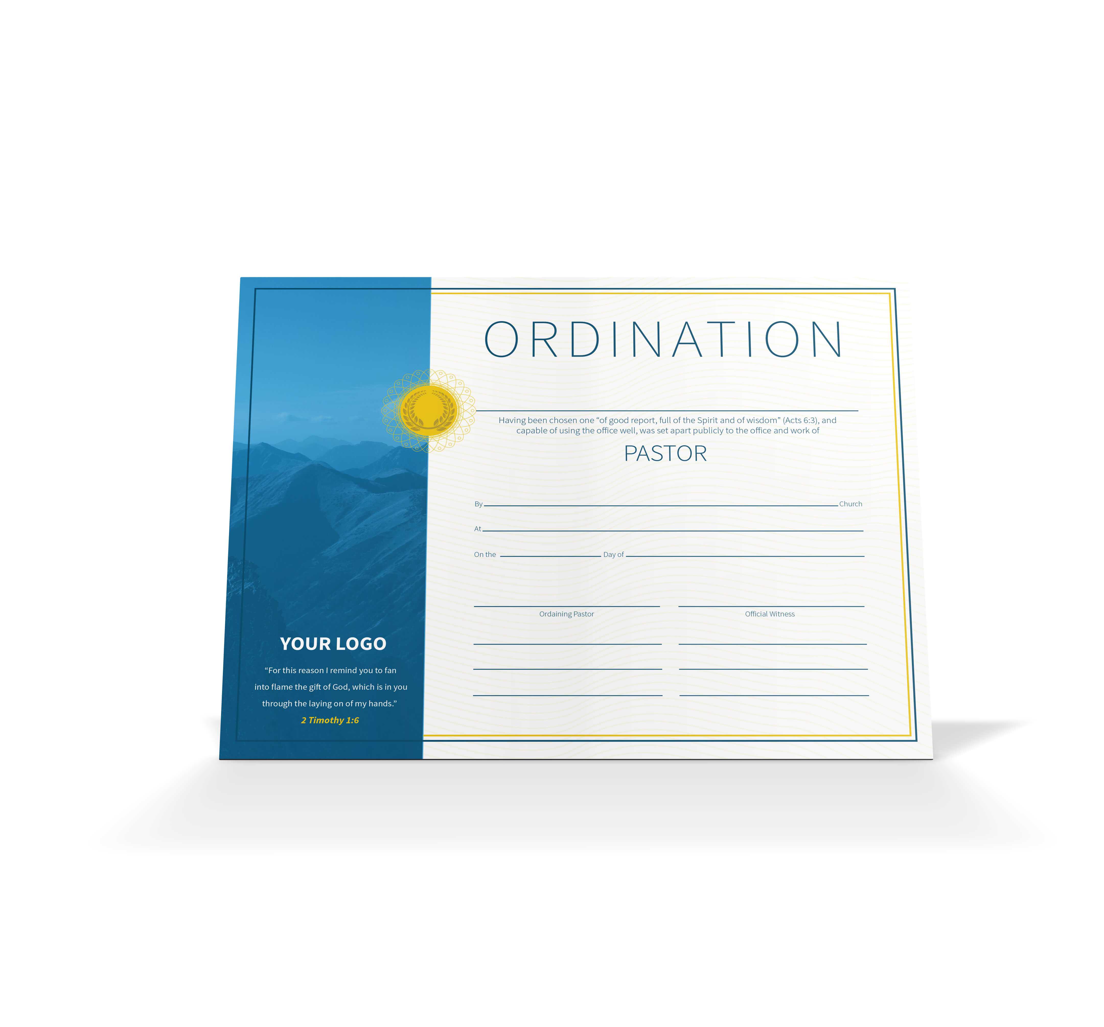 Pastor Ordination Certificate – Vineyard Digital Membership Within Ordination Certificate Template