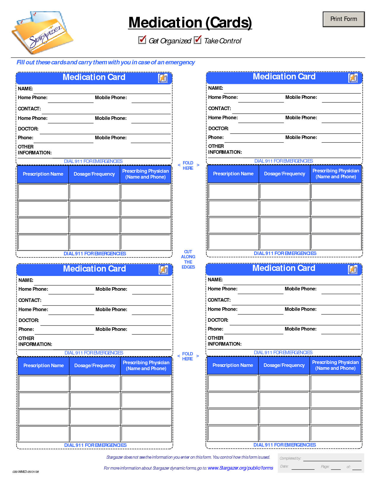 Patient Medication Card Template | Emergency Kits Pertaining To Medical Appointment Card Template Free