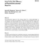 Pdf) A C.l.e.a.r. Approach To Report Writing: A Framework Throughout School Psychologist Report Template