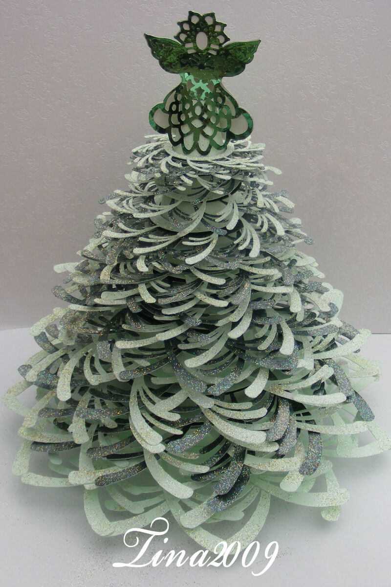 Pdf Format 3D Christmas Tree Template – £5.99 In 3D Christmas Tree Card Template