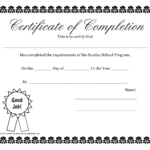 Pdf Free Certificate Templates With Free School Certificate Templates