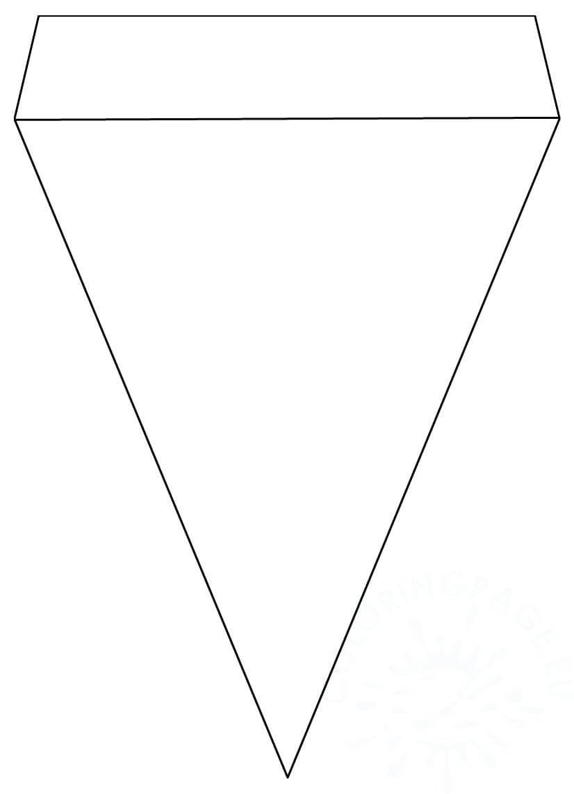Pennant Banner Template – Wovensheet.co Pertaining To Triangle Pennant Banner Template