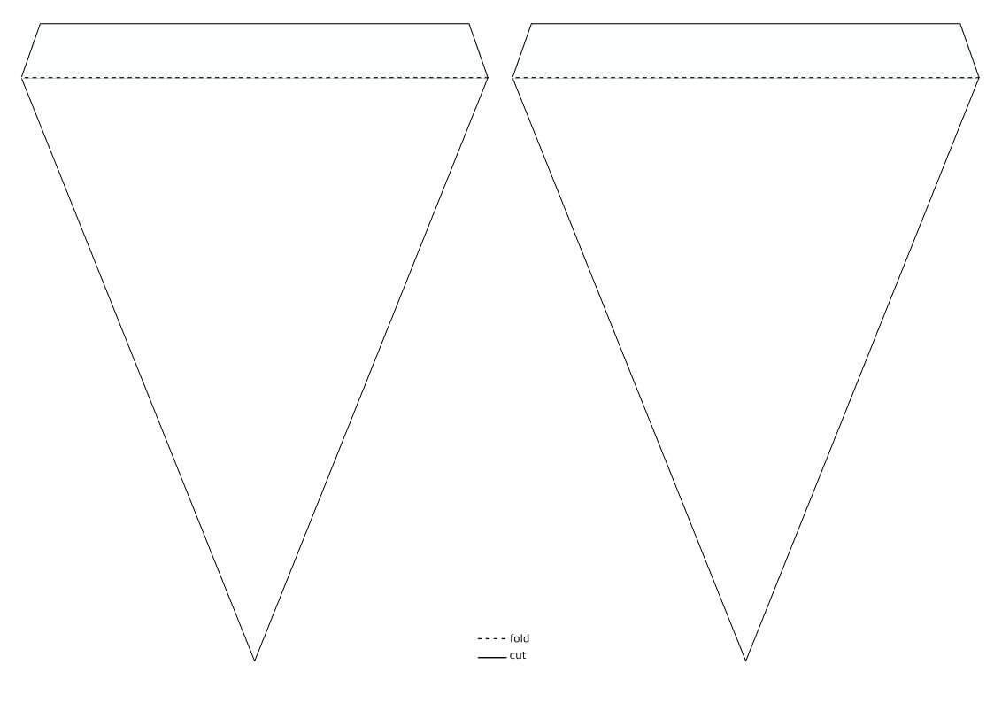 Pennant Banner Template – Wovensheet.co Regarding Free Triangle Banner Template