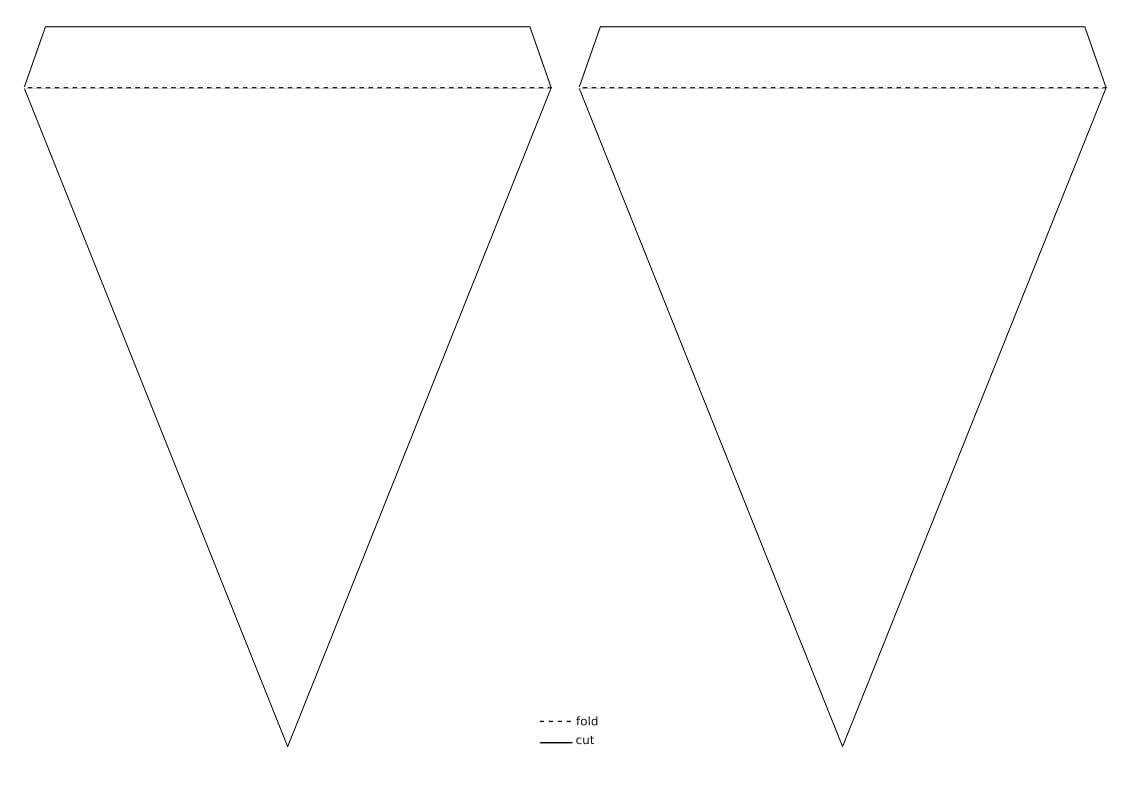 Pennant Banner Template – Wovensheet.co Regarding Free Triangle Banner Template