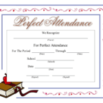 Perfect Attendance Certificate – Download A Free Template In Perfect Attendance Certificate Template