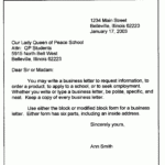 Personal Business Letter Format | Sample Business Letter Within Modified Block Letter Template Word