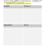 Personal Swot Analysis Worksheet Word | Templates At Inside Swot Template For Word