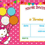 Personalized Hello Kitty Birthday Invitations – | Ayeza's Inside Hello Kitty Birthday Banner Template Free