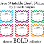 Personalized Your Library With Free Printable Chevron Book Throughout Bookplate Templates For Word