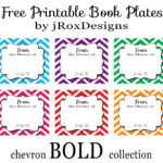 Personalized Your Library With Free Printable Chevron Book Throughout Bookplate Templates For Word