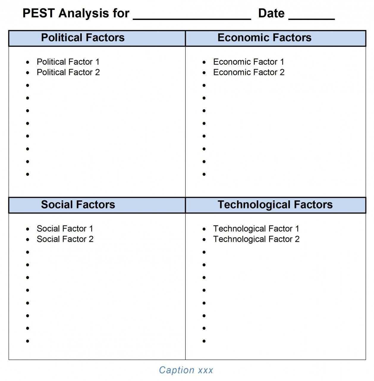 Pest Analysis Ms Word Template | It | Tool Store, Templates Inside Pestel Analysis Template Word