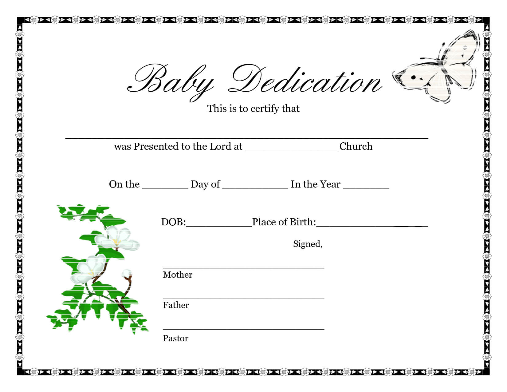 Pet Certificate Of Birth Template Sample : Venocor With Birth Certificate Templates For Word