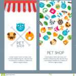 Pet Shop, Zoo Or Veterinary Banner, Poster Or Flyer Template With Regard To Zoo Brochure Template